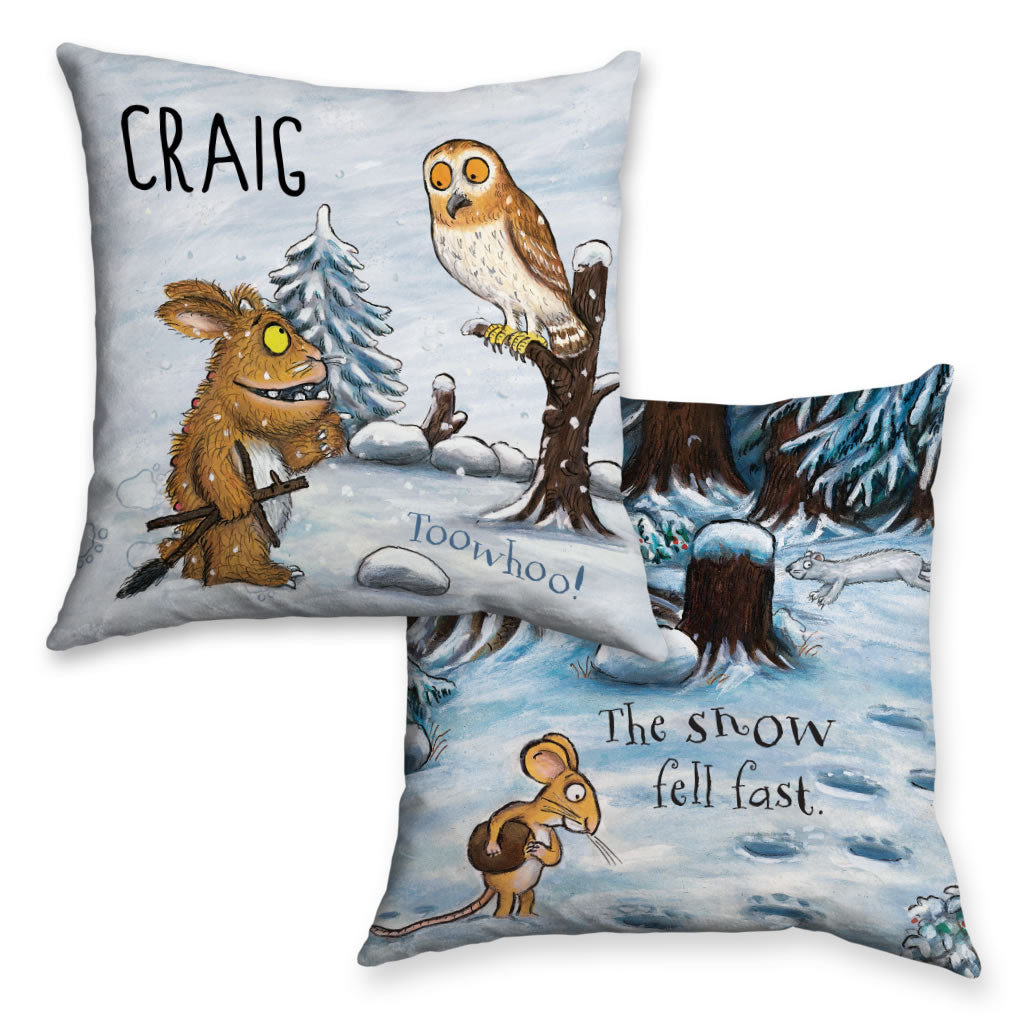 Gruffalo's Child and Owl Personalised Cushion