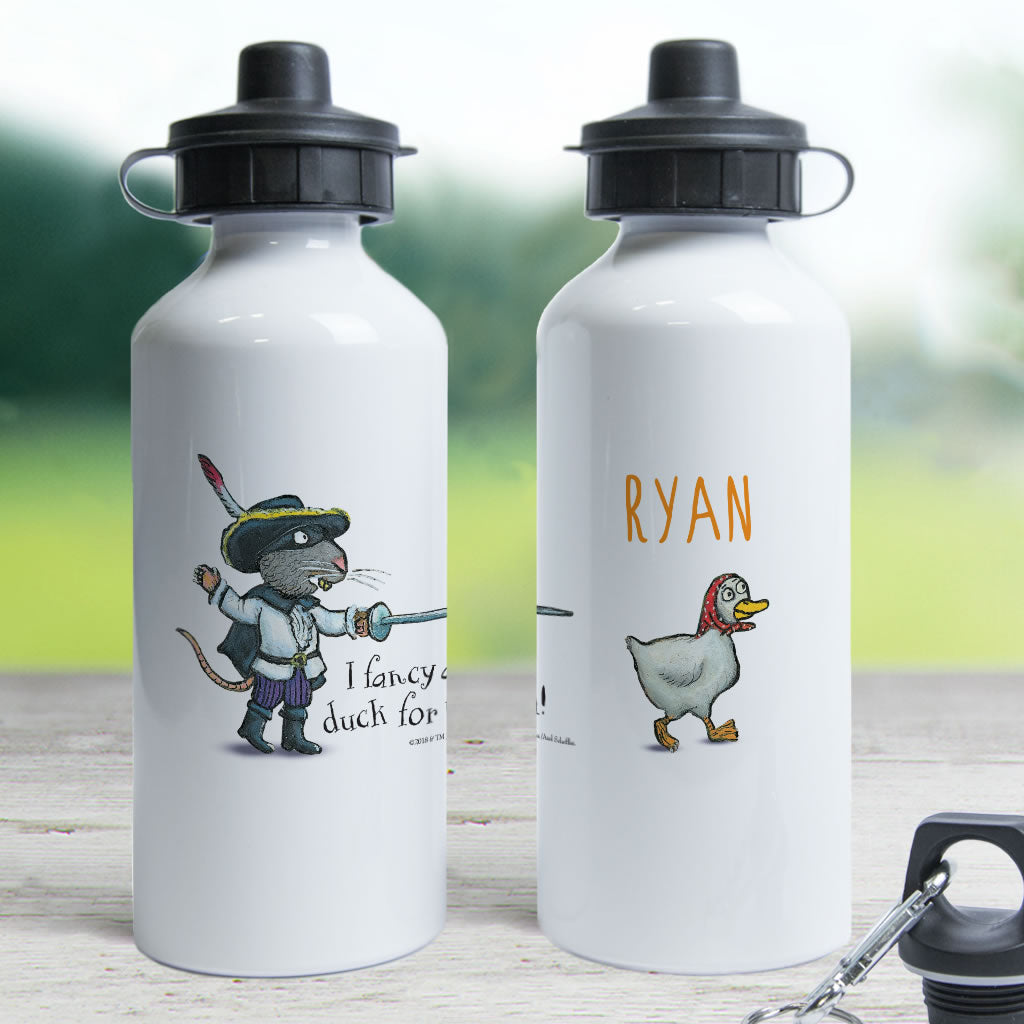 "Duck for tea" Highway Rat Personalised Water Bottle (Lifestyle)