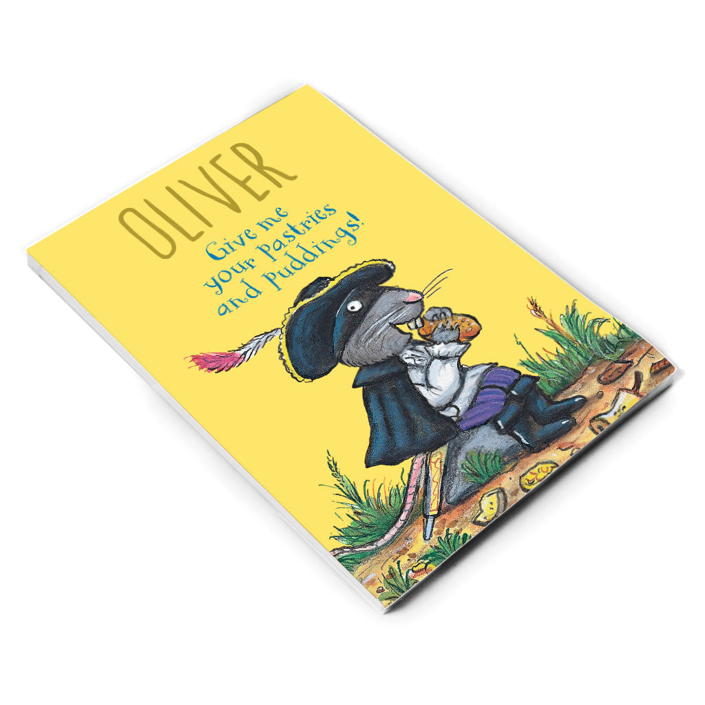 Yellow Highway Rat Personalised A5 Notepad