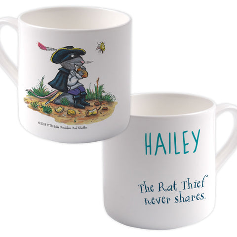 "Rat thief never shares" Highway Rat Personalised Large Bone China Mug