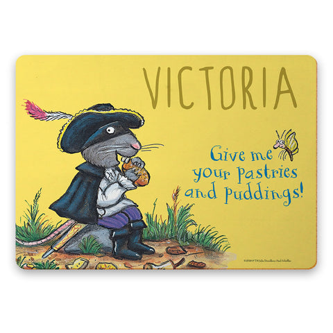 Yellow Highway Rat Personalised Placemat