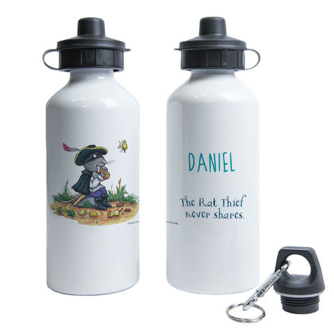 "Rat thief never shares" Highway Rat Personalised Water Bottle