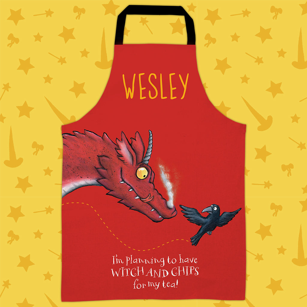 Red Room on the Broom Personalised Apron