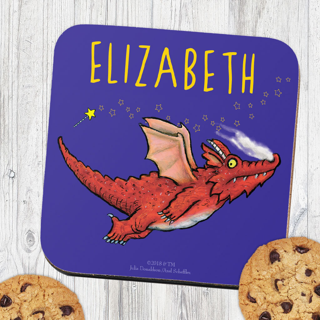 Room on the Broom Flying Dragon Personalised Coaster (Lifestyle)