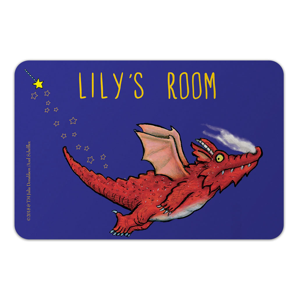 Personalised Flying Dragon Room on the Broom Door Plaque