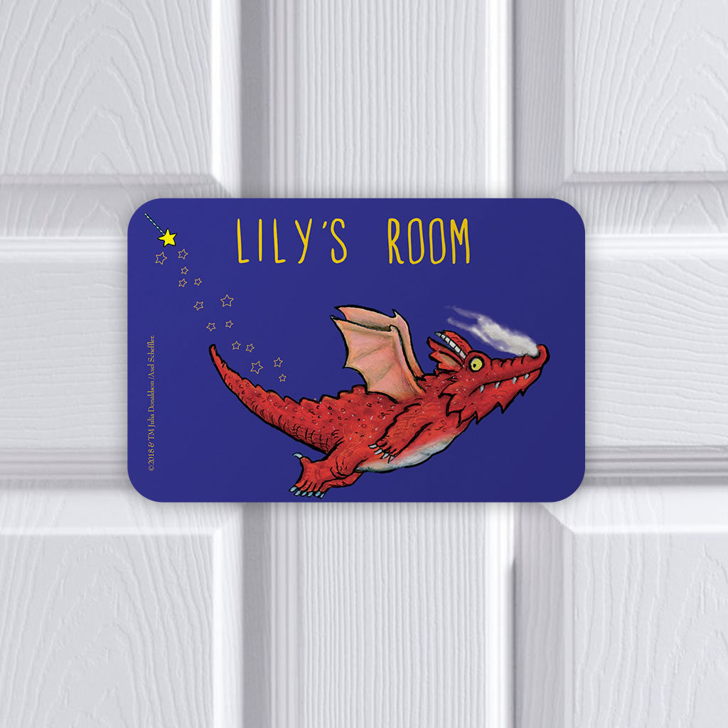 Personalised Flying Dragon Room on the Broom Personalised Door Plaque (Lifestyle)