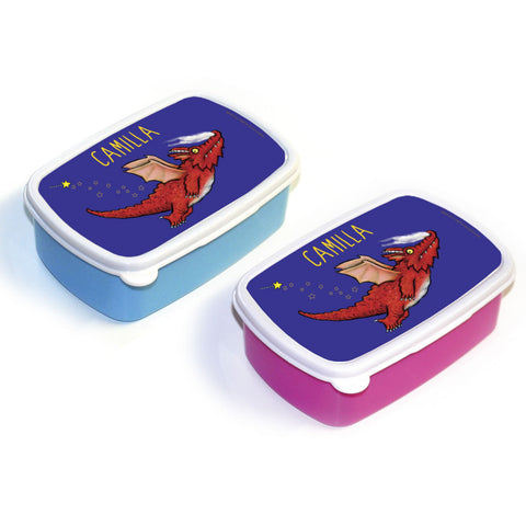 Red Dragon Room on the Broom Personalised Lunchbox