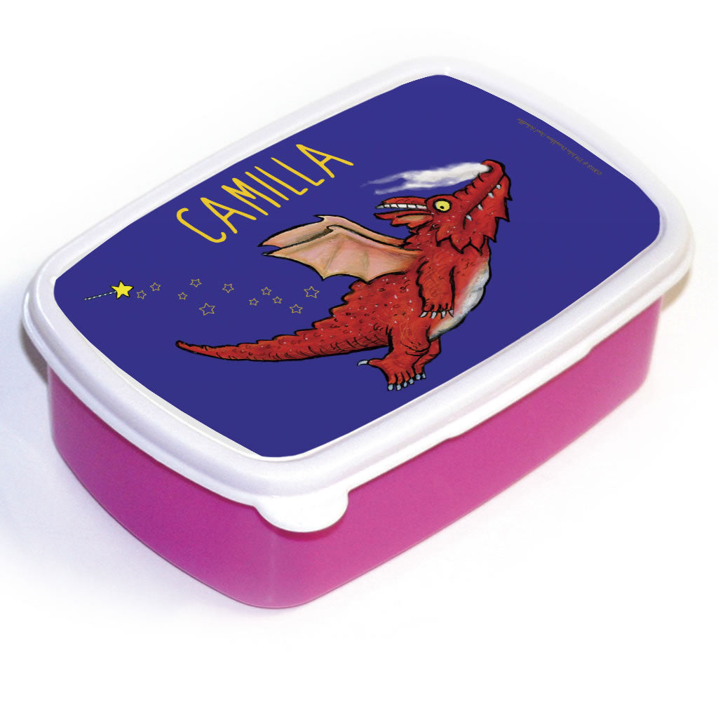 Red Dragon Room on the Broom Personalised Lunchbox