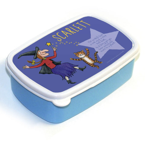 Witch and Cat Room on the Broom Personalised Lunch Box