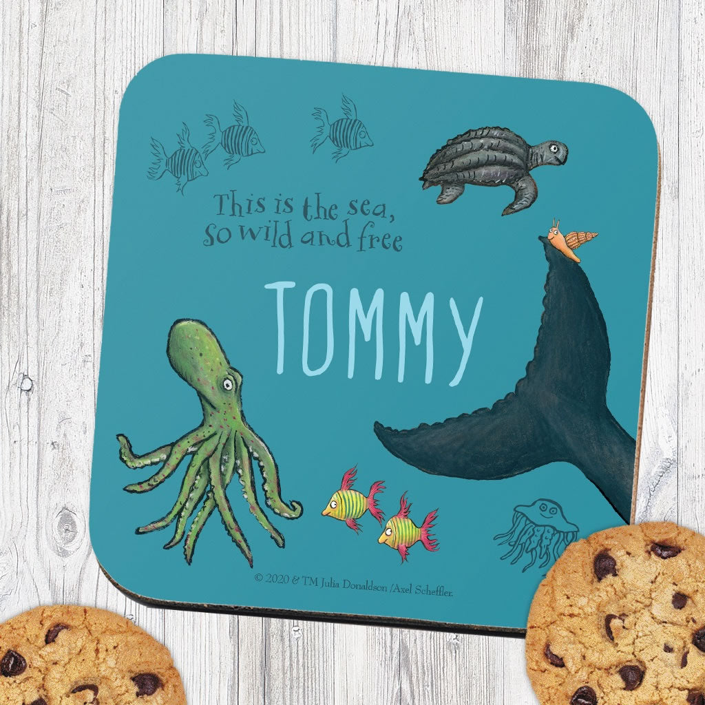 This is the sea so wild and free Personalised Coaster 2