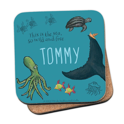 This is the sea so wild and free Personalised Coaster