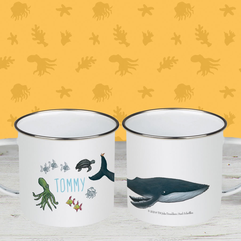 This is the sea so wild and free Personalised Enamel Mug 2