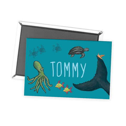 This is the sea so wild and free Personalised Magnet