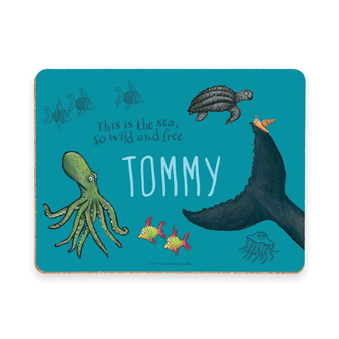 This is the sea so wild and free Personalised Placemat