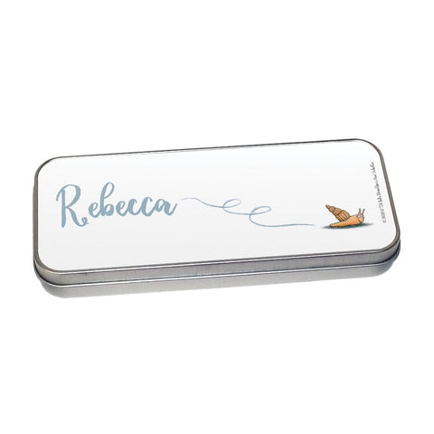 Snail Personalised Pencil Tin
