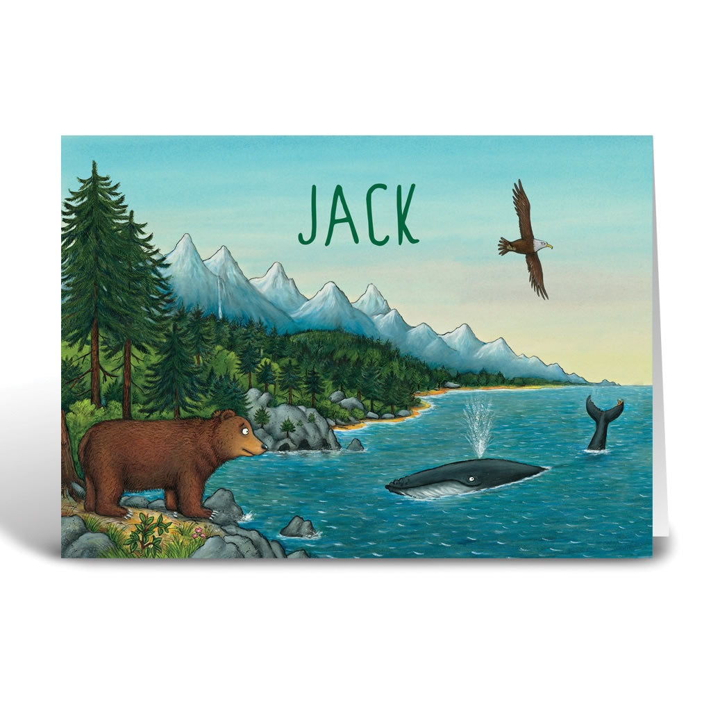 Mountains Personalised Greeting Card