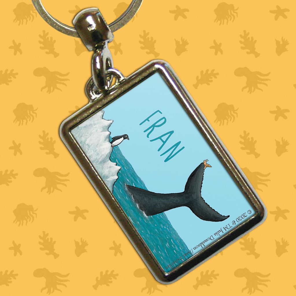 The tiny snail Personalised Metal Keyring 2