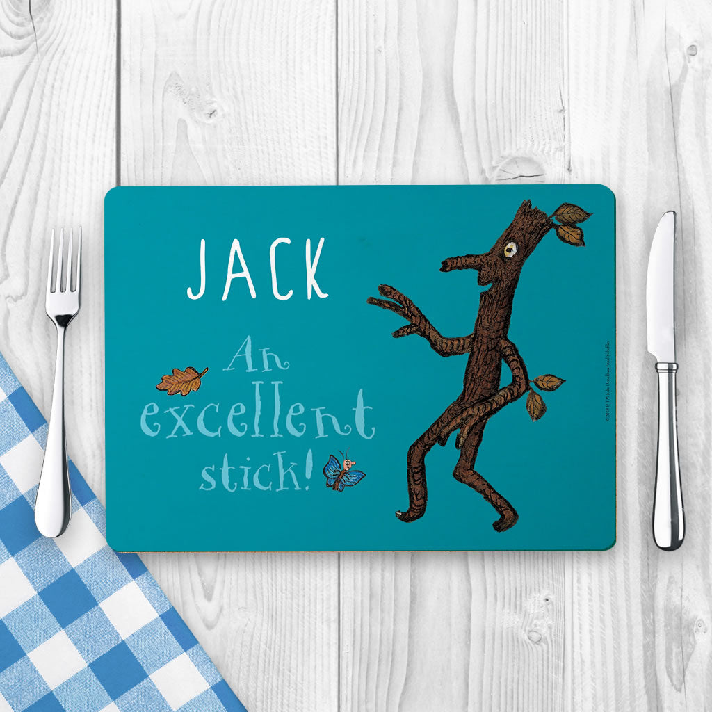 Blue Stick Man Personalised Placemat (Lifestyle)