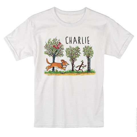 Stick Man Chase Personalised T-shirt