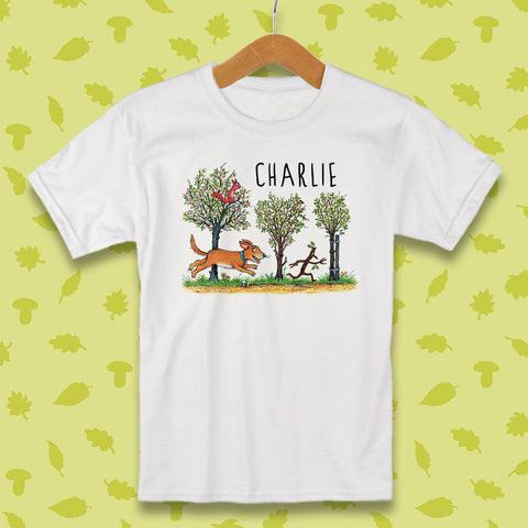 Stick Man Chase Personalised T-shirt