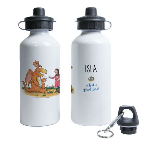 Gold Star Zog Personalised Water Bottle
