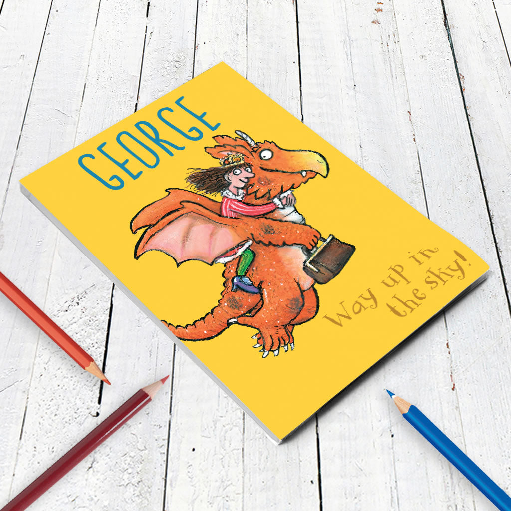 "Way up in the sky!" Zog Personalised A5 Notepad (Lifestyle) 