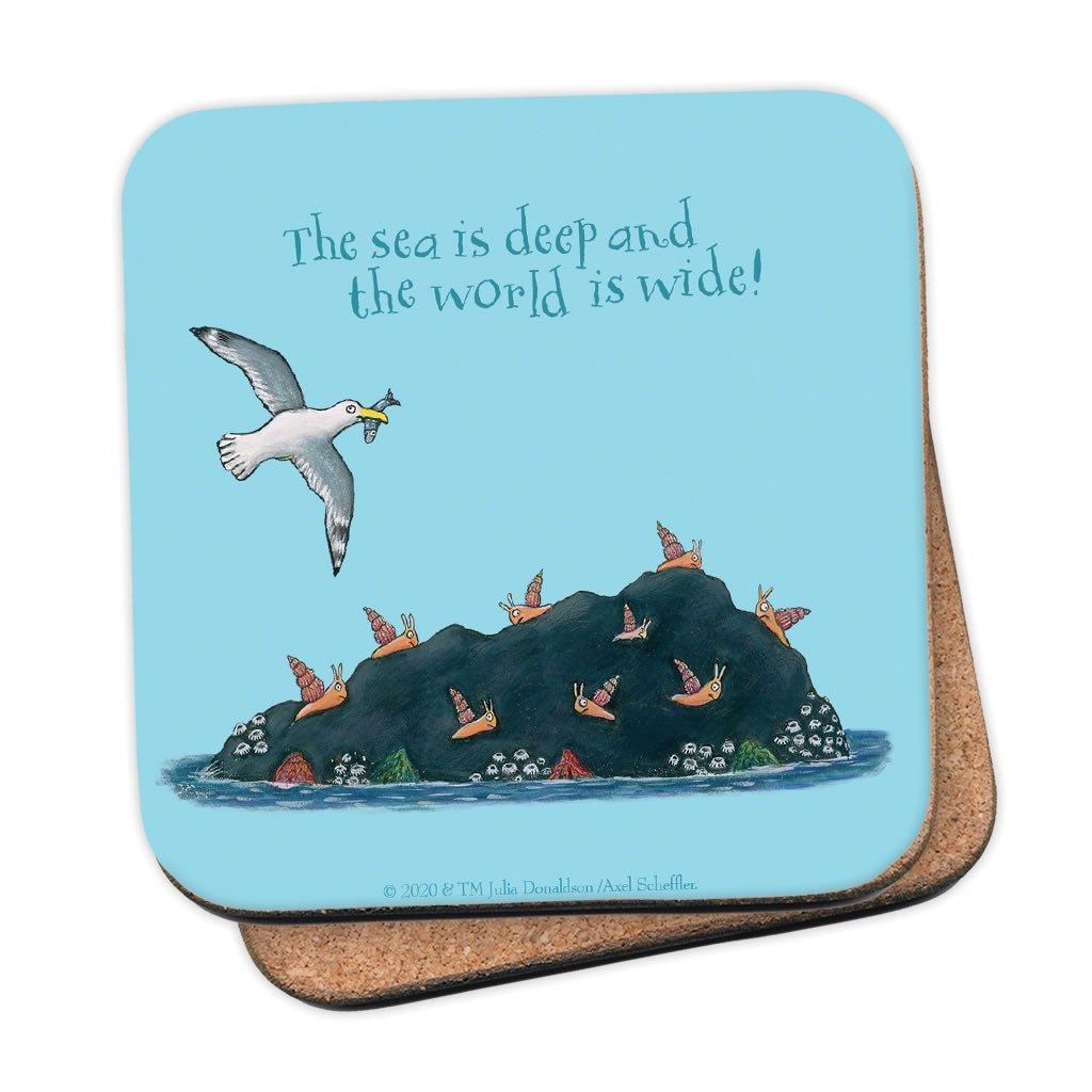 The sea is deep and the world is wide! Coaster