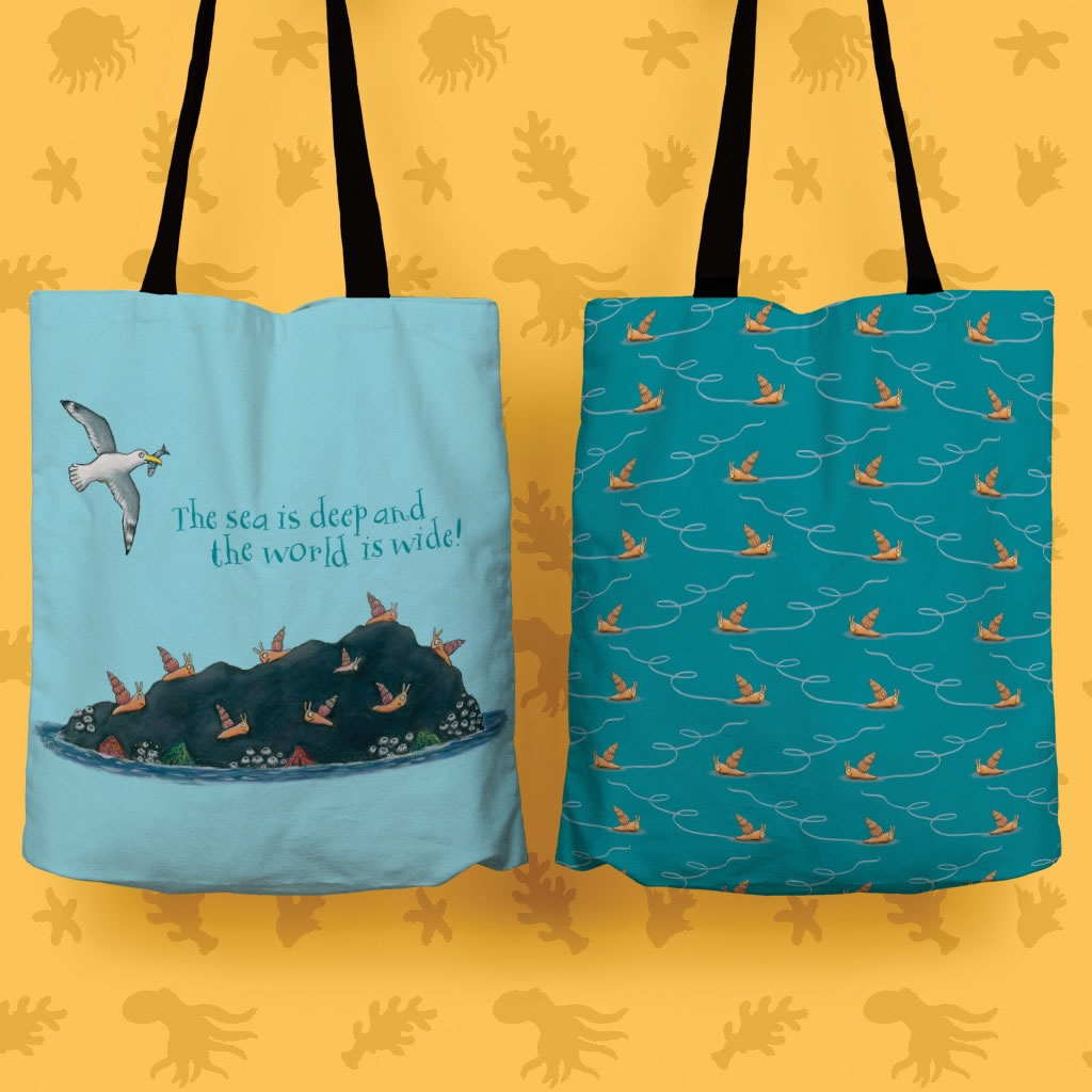 The sea is deep and the world is wide! Edge to Edge Tote Bag 2
