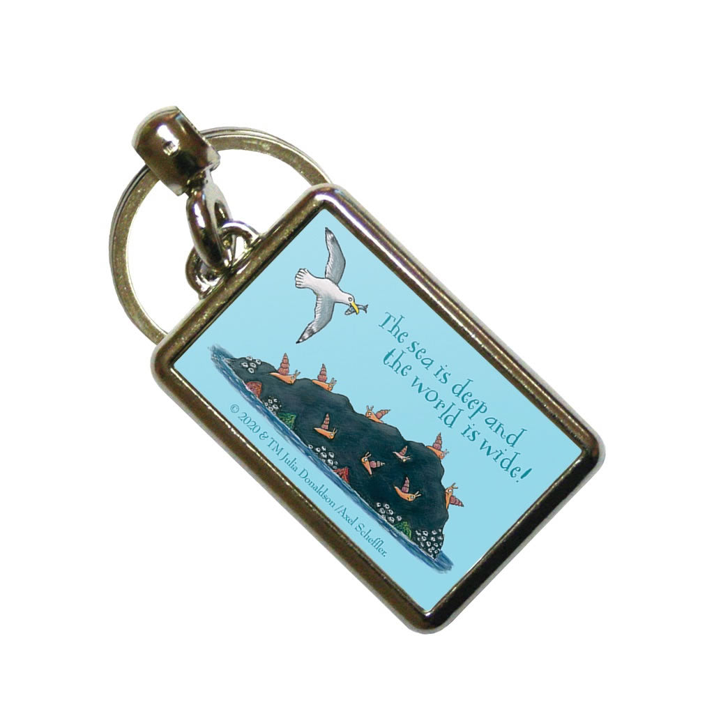 The sea is deep and the world is wide! Metal Keyring
