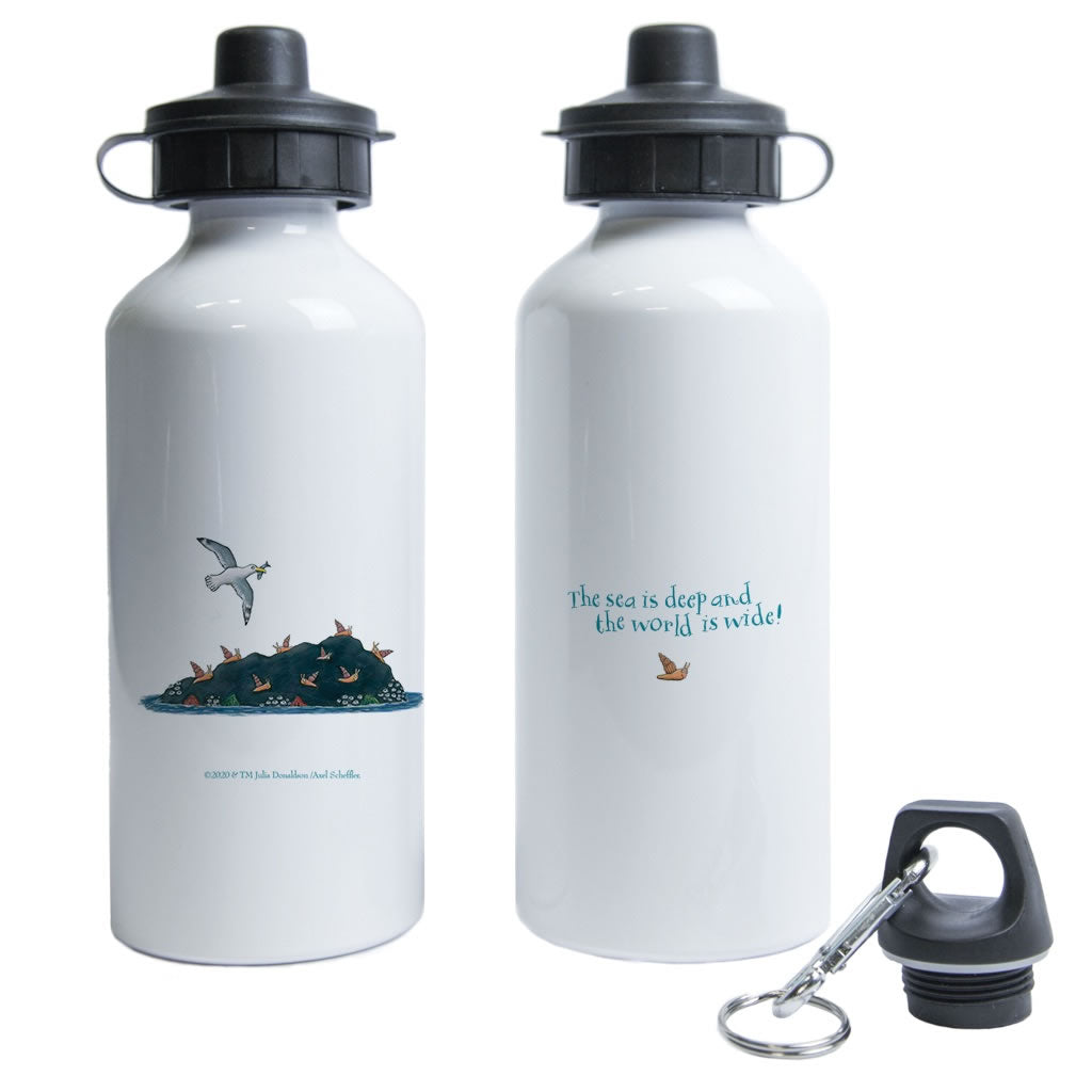 The sea is deep and the world is wide! Water Bottle