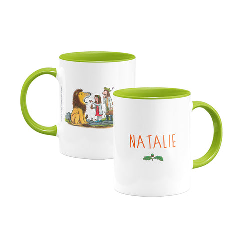 Zog & the Flying Doctors 'Meet the Flying Doctors' Green Personalised Coloured Insert Mug